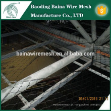 Aço inoxidável Rope Mesh Cerca do jardim zoológico Mesh / High Strength Hand-Woven Wire Rope Mesh / aço inoxidável de aço Wire Rope Mesh